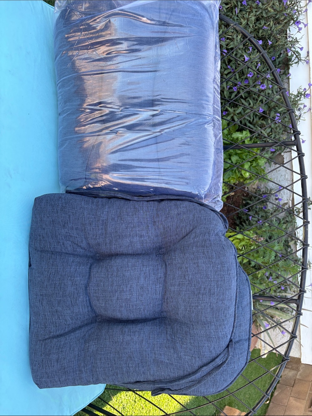 Chair Cushions For Dining Chairs Set Of 4, 18"X18"X4", Navy